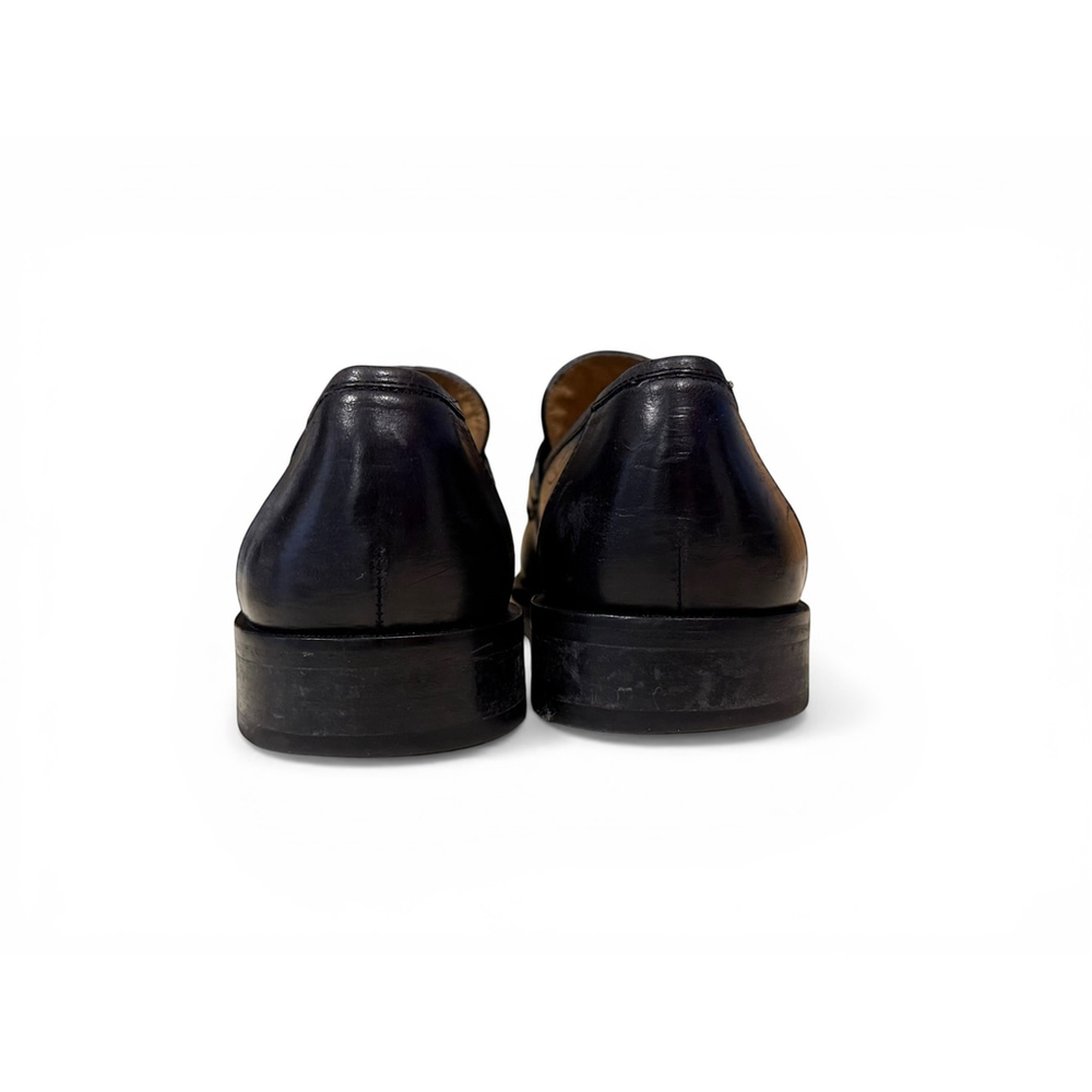 Johnston & Murphy Men's Dura-Heel Tassel Loafer Black Leather Dress Shoes Sz 11 - Picture 5 of 10